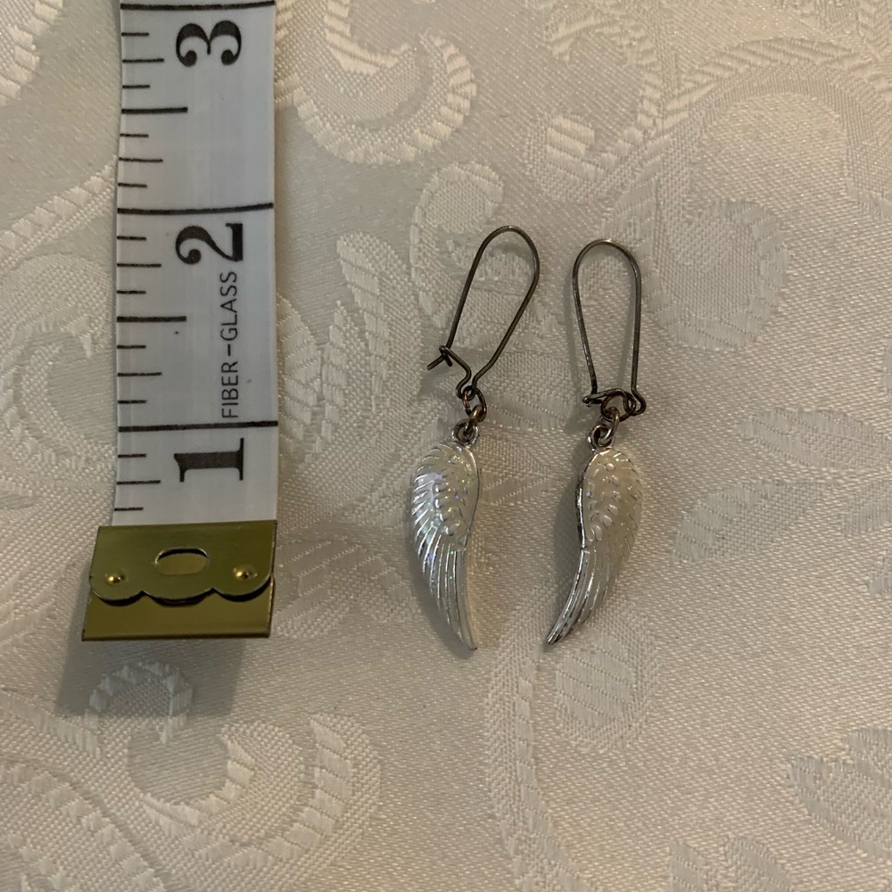 White Wing Earrings